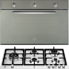 La Germania F9 80 LAG G K X + P90 5L LAG X Φούρνος Αερίου άνω Πάγκου 88lt με Εστίες Αερίου Π59.6εκ.